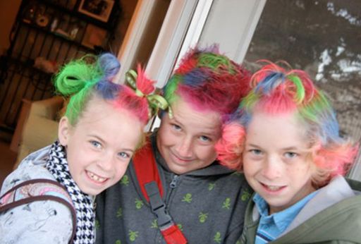 Peinados para niños en carnaval