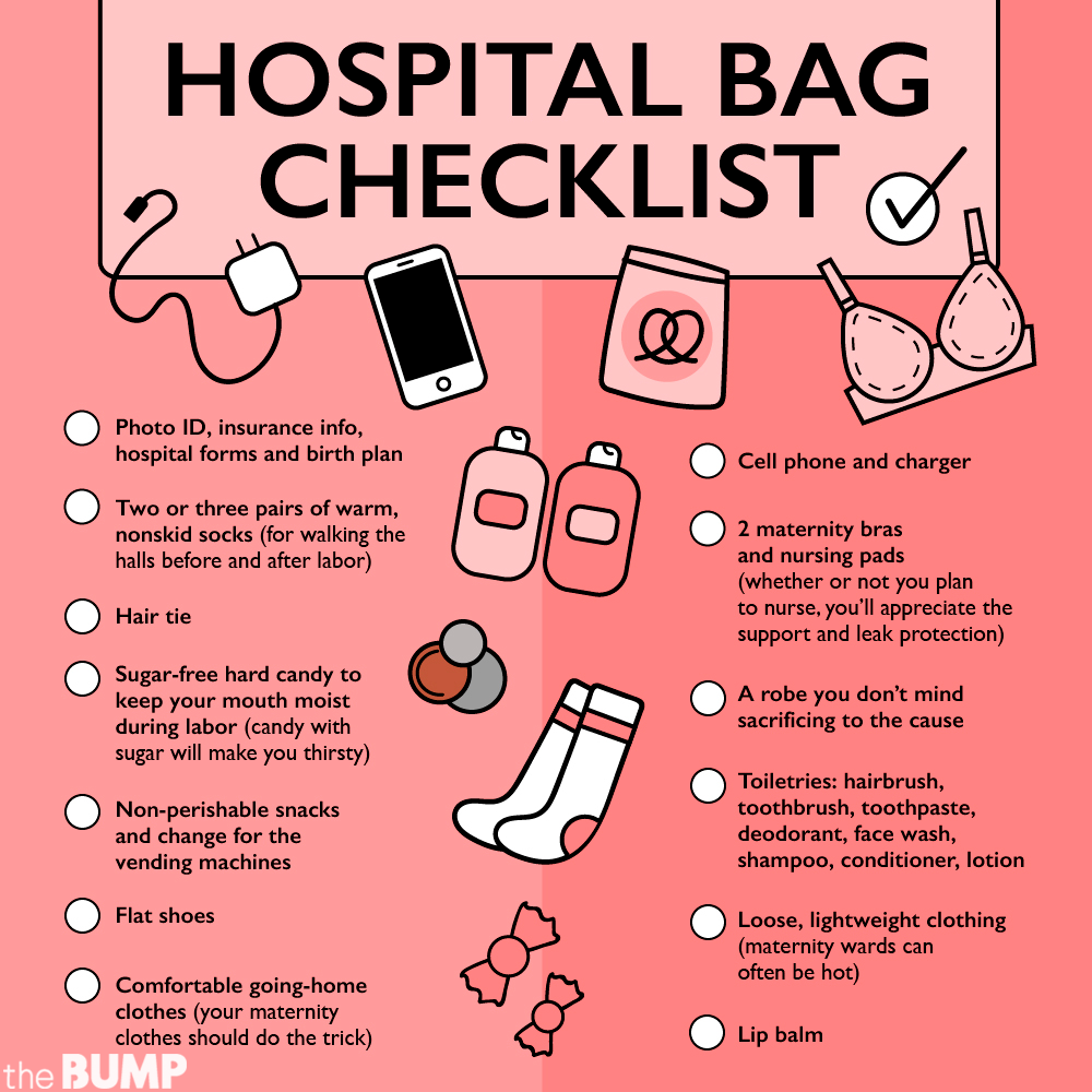 Lista de comprobación de la bolsa de hospital: Qué llevar en la bolsa del hospital