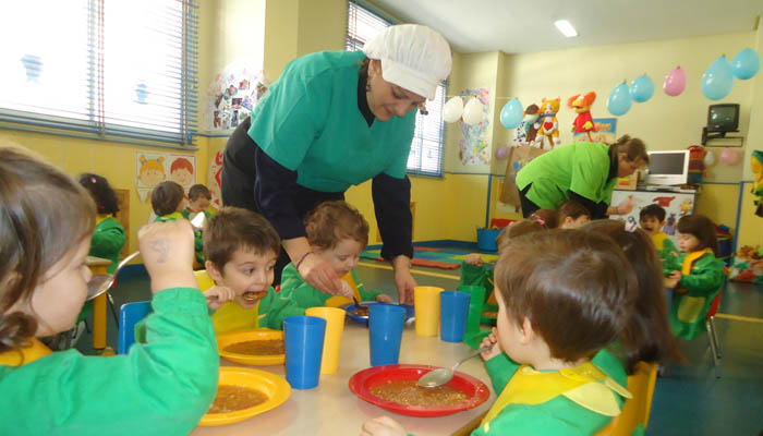 La alimentación infantil en el colegio