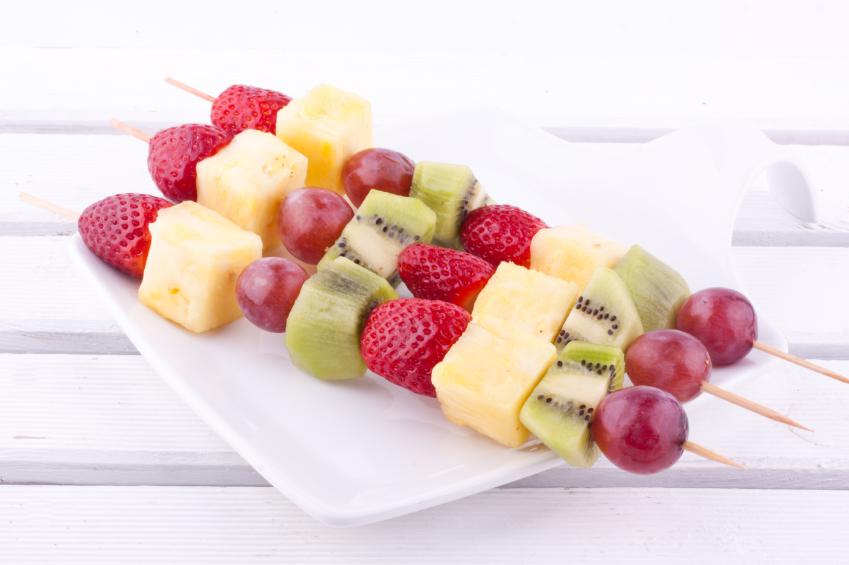 Brochetas fruta