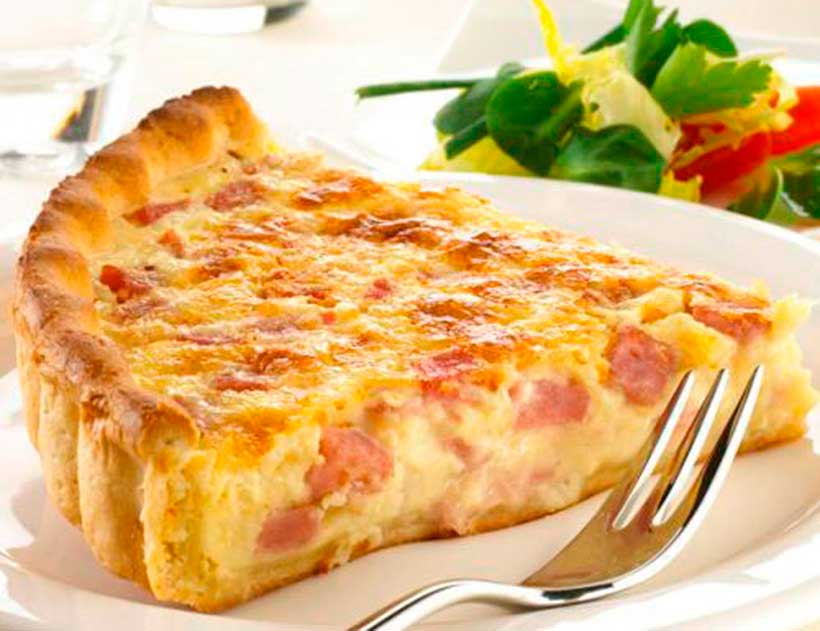 Receta para niños: quiche de jamón y queso