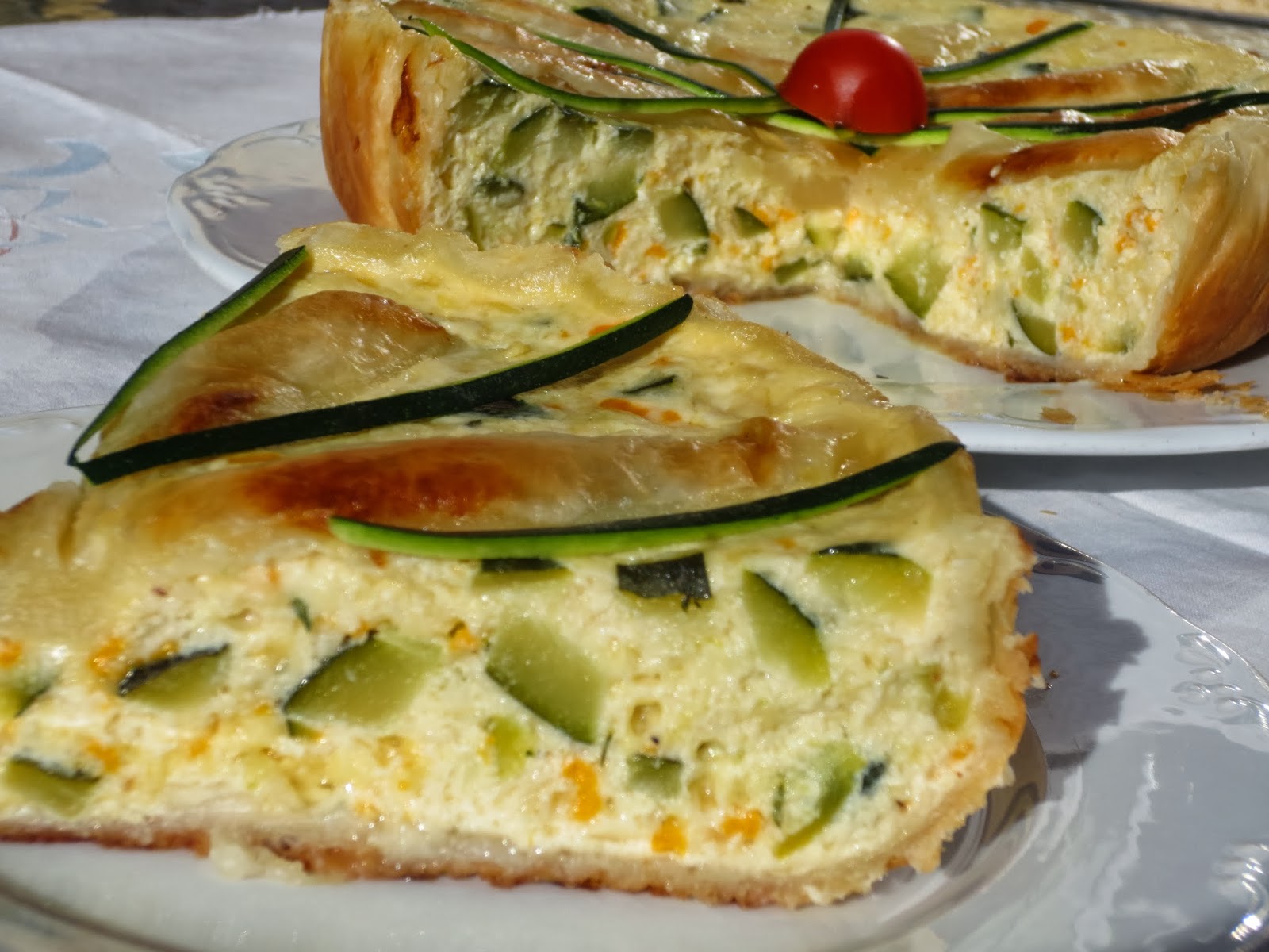 Receta para niños: quiche de calabacín y cebolla