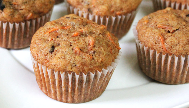 Receta para niños: muffins de manzana y zanahorias