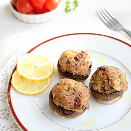 Receta para niños: champiñones rellenos de pescado