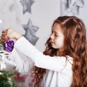 Peinados para niñas en Navidad