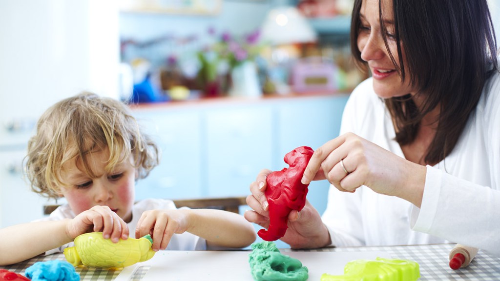 Material escolar para niños en preescolar