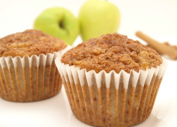 Recetas para niños: magdalenas de manzana y canela