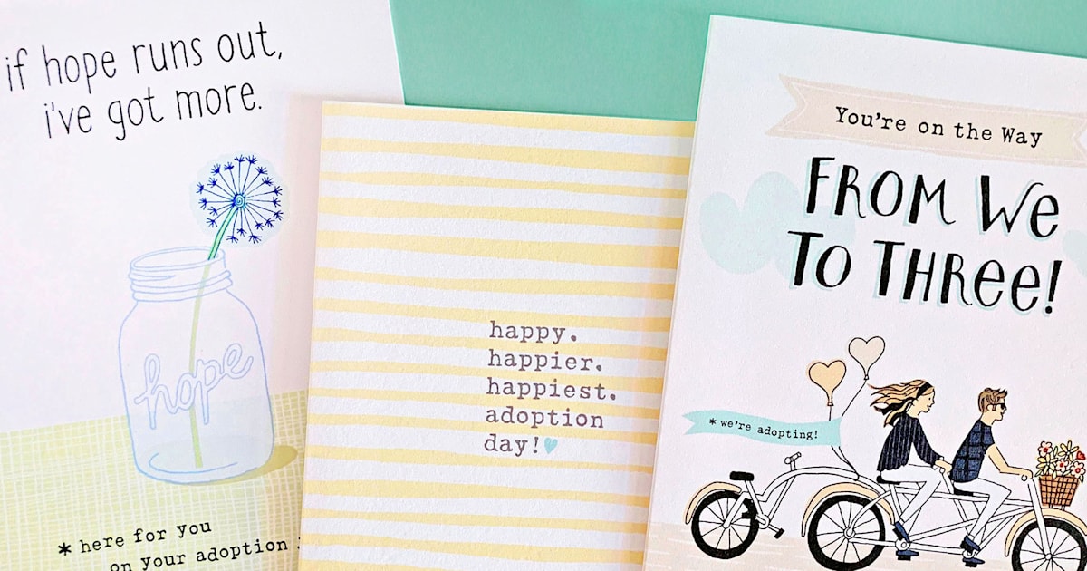 Vea la dulce línea de tarjetas creadas por madres adoptivas