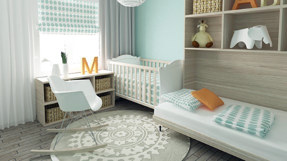 11 consejos para ahorrar espacio en la habitación del bebé