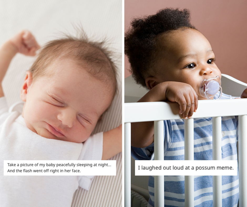 Los padres comparten las formas más tontas en que han despertado accidentalmente a sus bebés