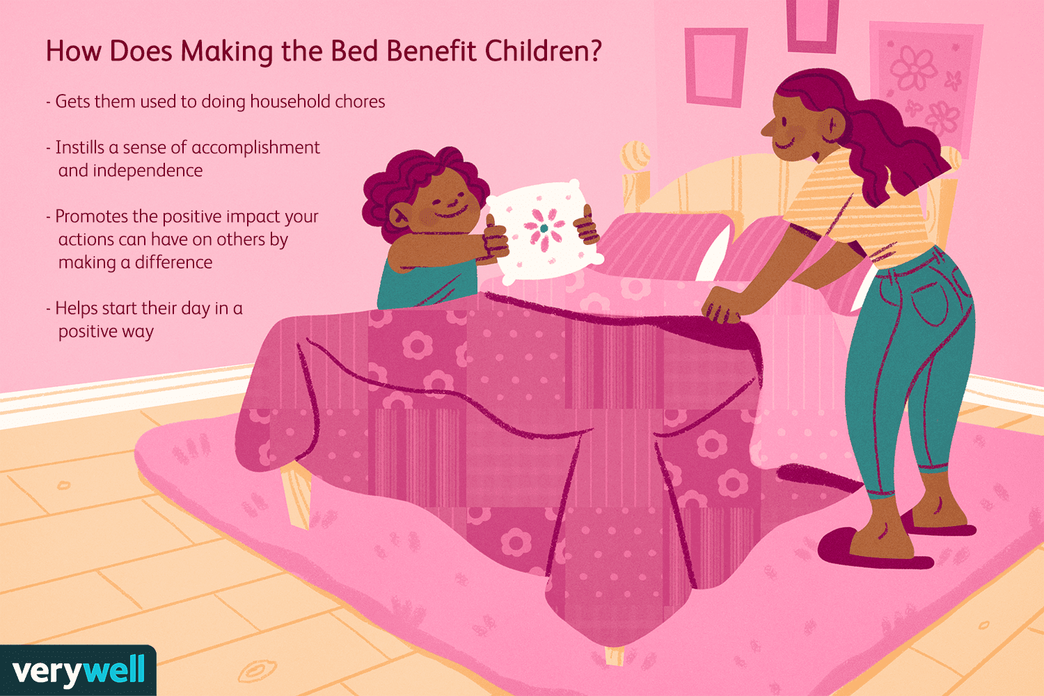 Cómo enseñar a tu hijo a hacer la cama