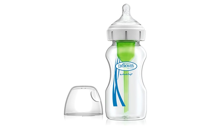 Dr Brown's Wide Neck Glass Feeding Bottle