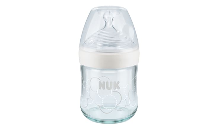 NUK Nature Sense Glass Baby Bottle with teat