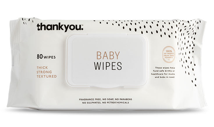 Thank you baby wipes