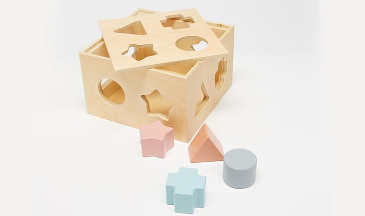 COTTON ON BABY Wooden Puzzle Shape Box