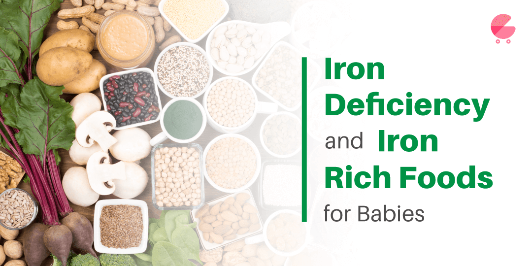 Deficiencia de hierro y alimentos ricos en hierro para los bebés