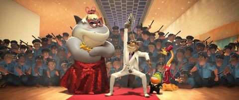 A scene from The Bad Guys, a Good Housekeeping pick for best animated movies a scene from the bad guys, a good housekeeping pick for best animated movies