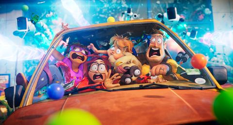 The Mitchell family looks scared as its car goes off the road in a scene from The Mitchells vs The Machines. The movie is a Good Housekeeping pick for best kids movies on Netflix the mitchell family looks scared as its car goes off the road in a scene from the mitchells vs the machines the movie is a good housekeeping pick for best kids movies on netflix