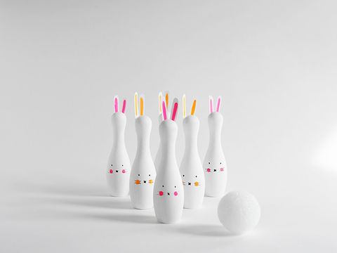 easter games, bunny bowling easter games, bunny bowling