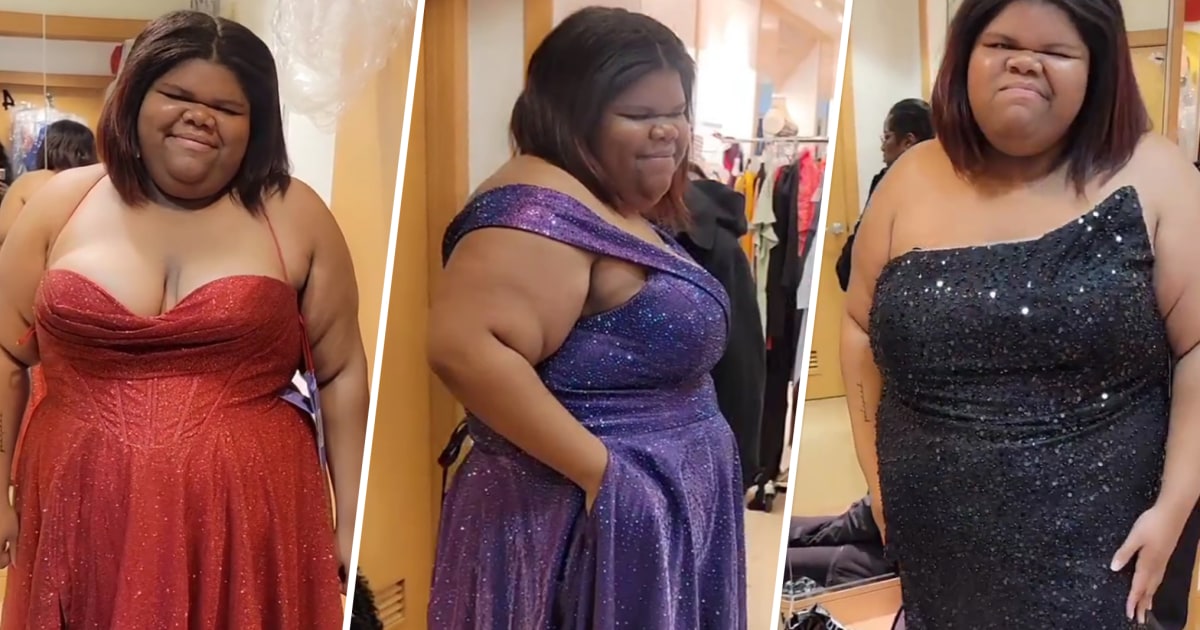 Una adolescente rompe a llorar cuando el dueño de una tienda le regala un vestido de graduación de 700 dólares