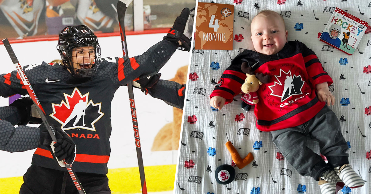 ¡Goles de mamá! Una jugadora de hockey canadiense marca en un partido meses después de dar a luz 