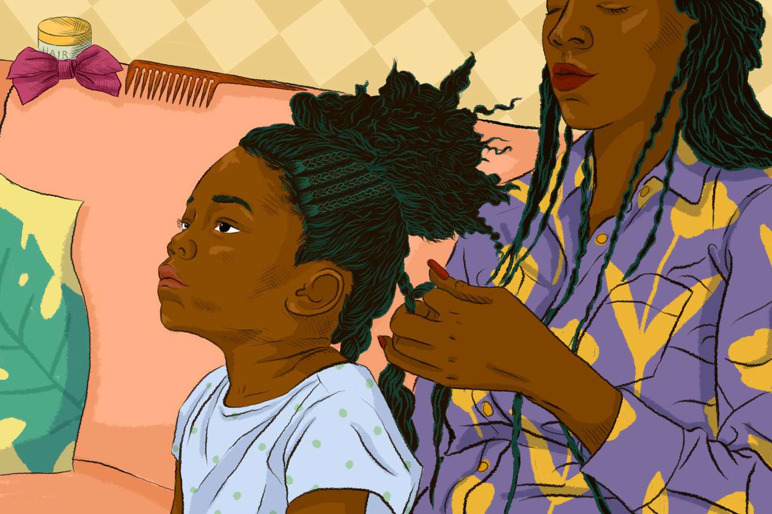 El trenzado es más que un peinado protector: es una tradición maternal negra