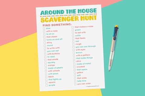 indoor scavenger hunt for kids