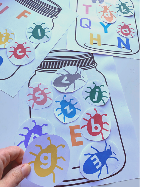 alphabet bug scavenger hunt for kids