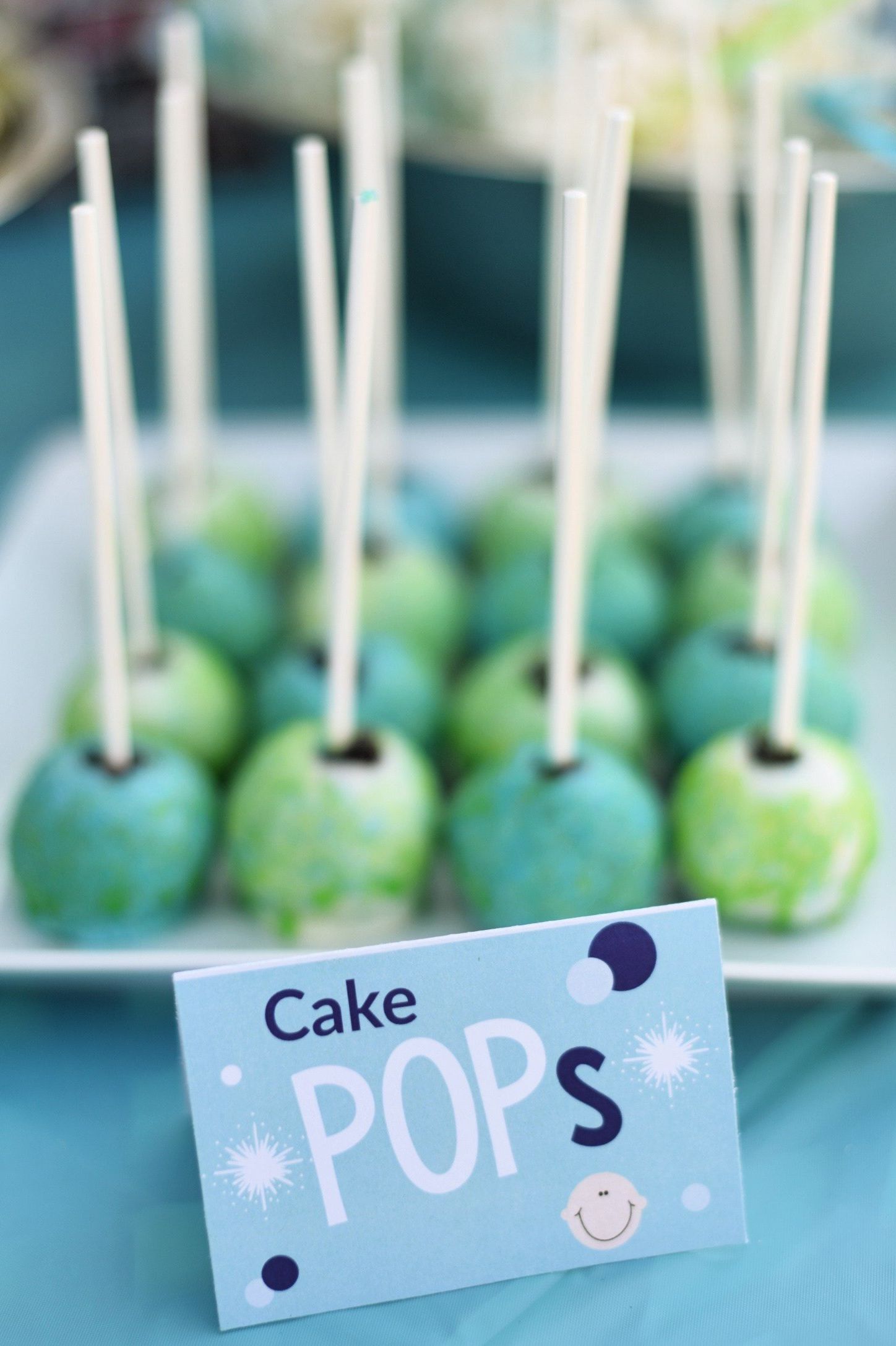 a tray of artfully arranged cake pops