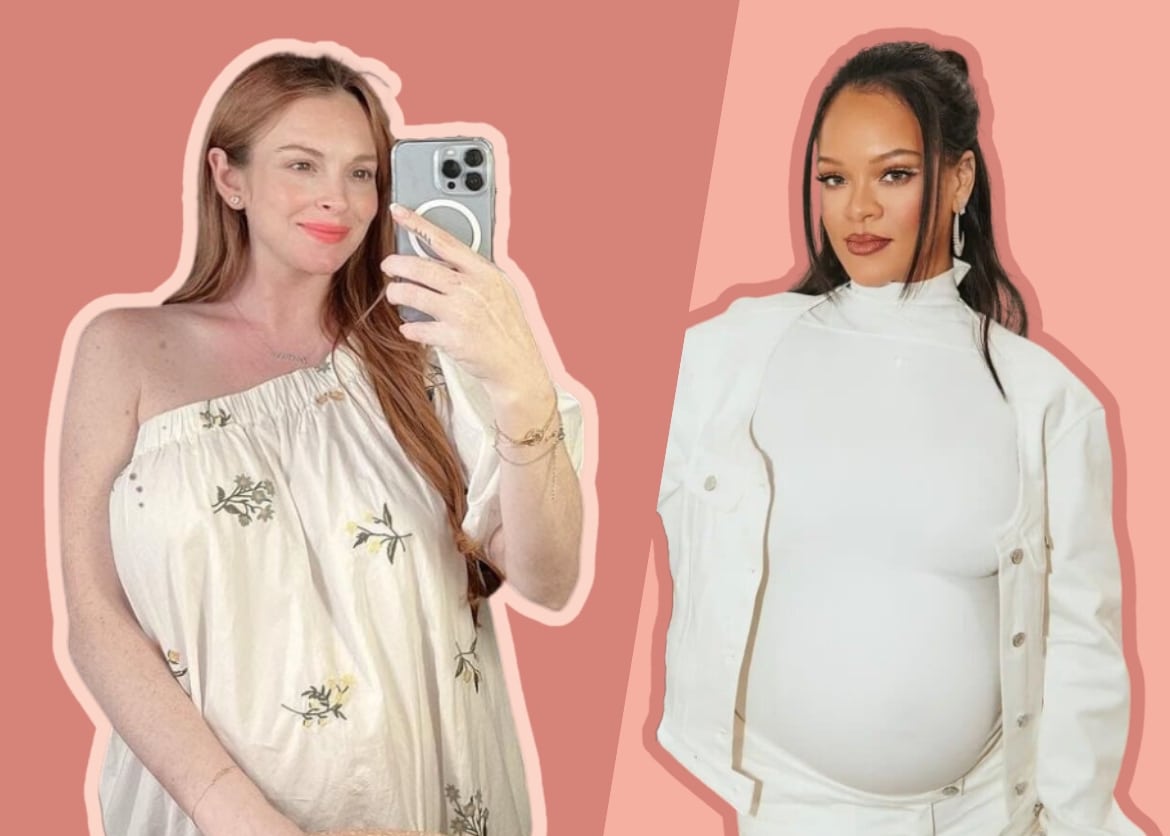 Tendencias de moda premamá de las famosas que nos encantan