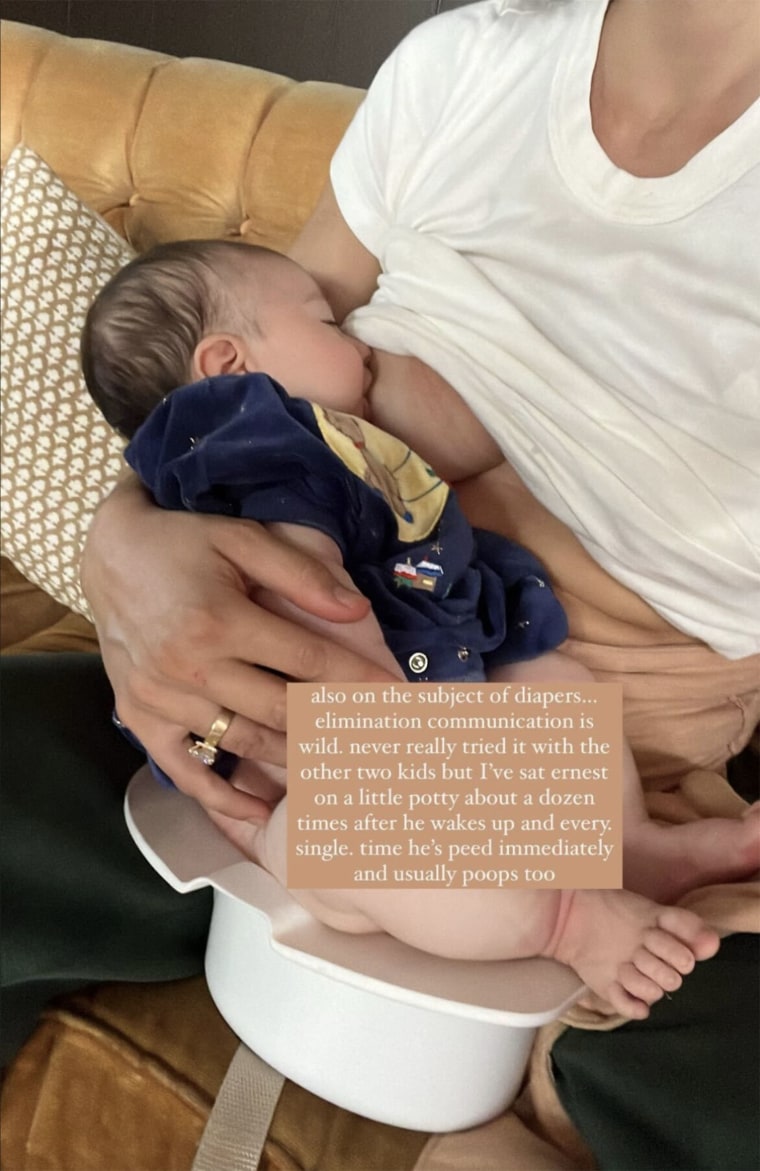 Bekah Martínez, de The Bachelor, dice que su bebé de 9 semanas usa el orinal