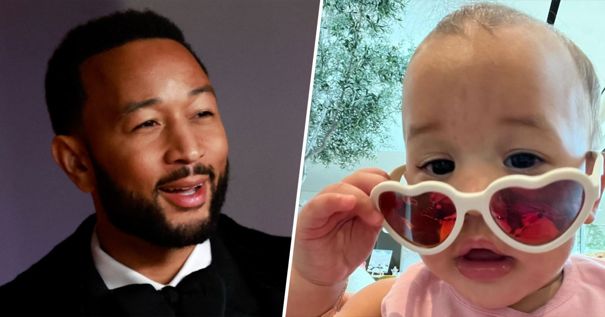 John Legend celebra el primer cumpleaños de su hija Esti con un adorable pase de diapositivas